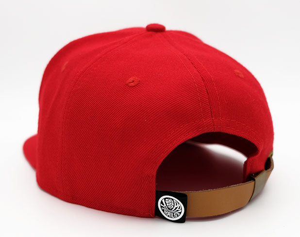 7 Panel Wool Hat Diamond Leather Patch