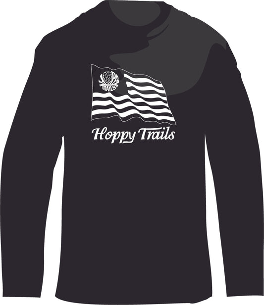 Hoppy Trails Flag Long Sleeve Triblend Shirt