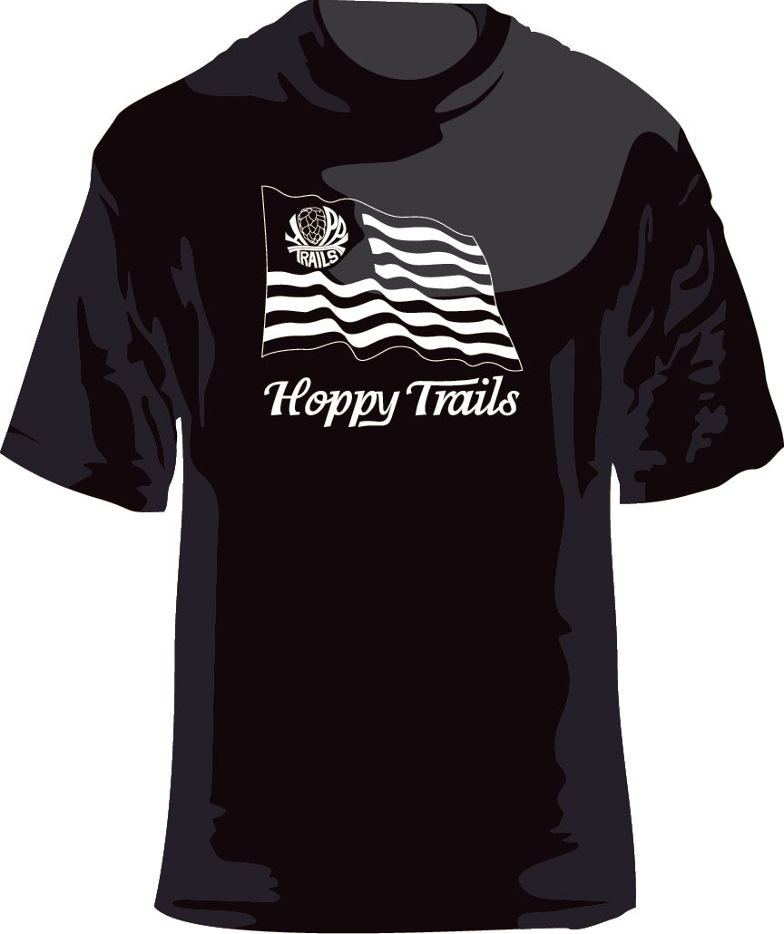 Hoppy Trails Flag Short Sleeve Triblend Shirt