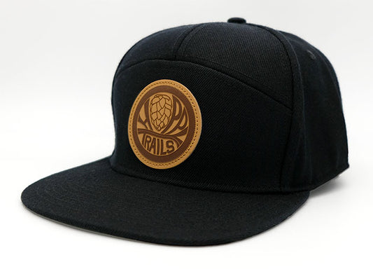 7 Panel Wool Hat OG Leather Patch