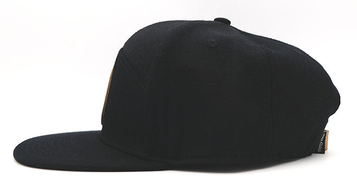 7 Panel Wool Hat OG Leather Patch