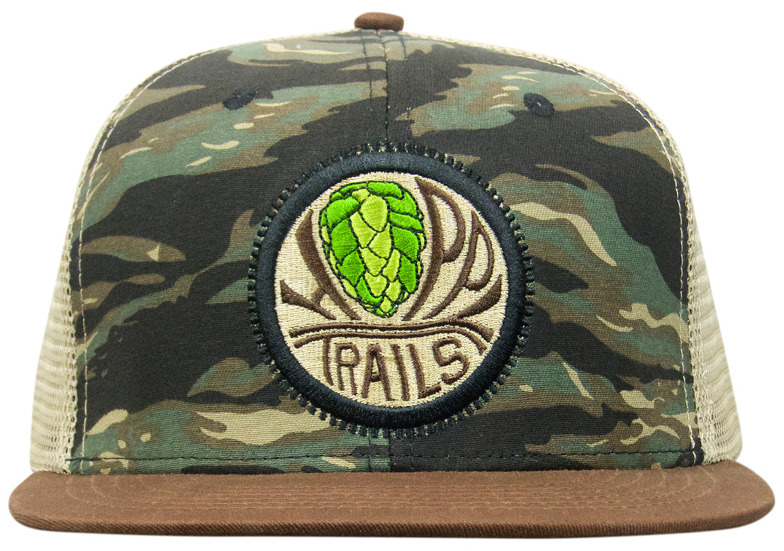 OG Embroidered Trucker Snapback with Flat Brim