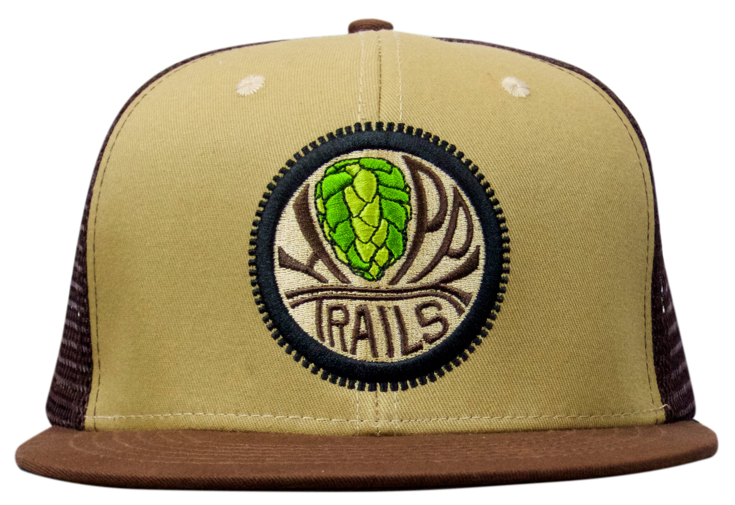 OG Embroidered Trucker Snapback with Flat Brim