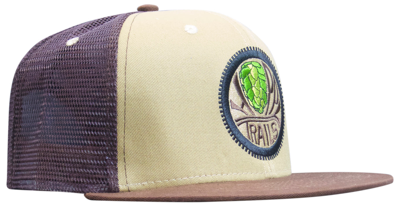 OG Embroidered Trucker Snapback with Flat Brim